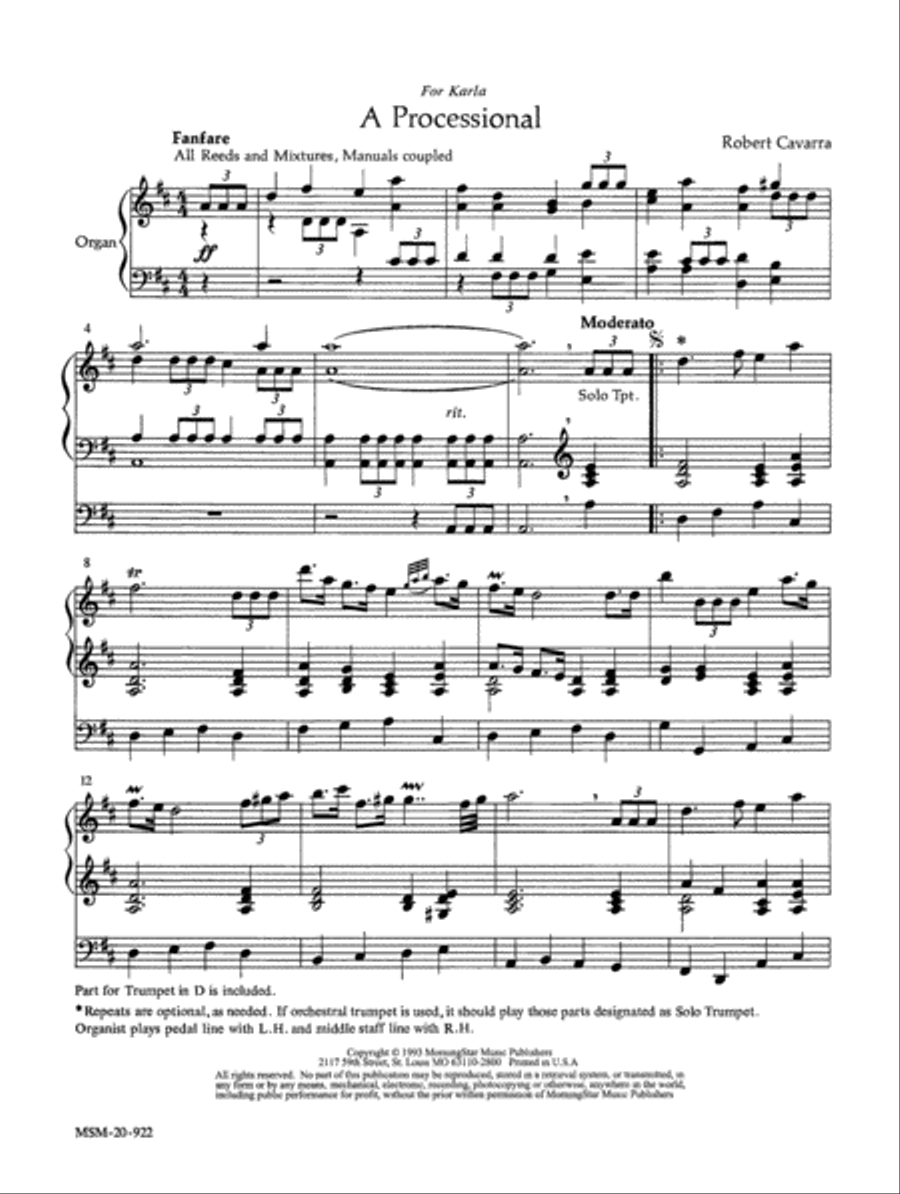 Two Trumpet Tunes for a Celebration Trumpet Duet scores gallery preview page 4