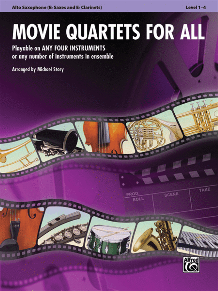 Movie Quartets for All Small Ensemble scores gallery preview page 1