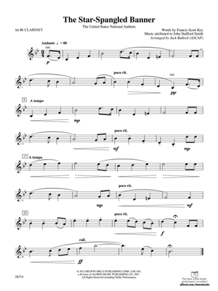 Book cover for The Star-Spangled Banner: 1st B-flat Clarinet