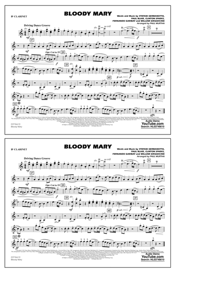 Bloody Mary (arr. Paul Murtha) - Bb Clarinet
