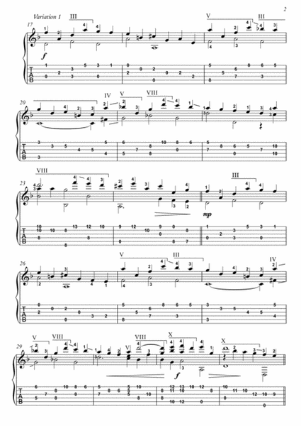 Sarabande by Handel guitar solo by George Frideric Handel Acoustic Guitar - Digital Sheet Music