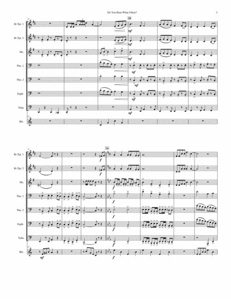 Do You Hear What I Hear by Carrie Underwood Brass Ensemble - Digital Sheet Music