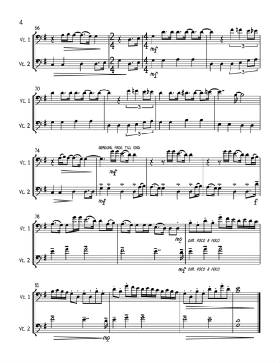All You Need Is Love String Duet scores gallery preview page 4