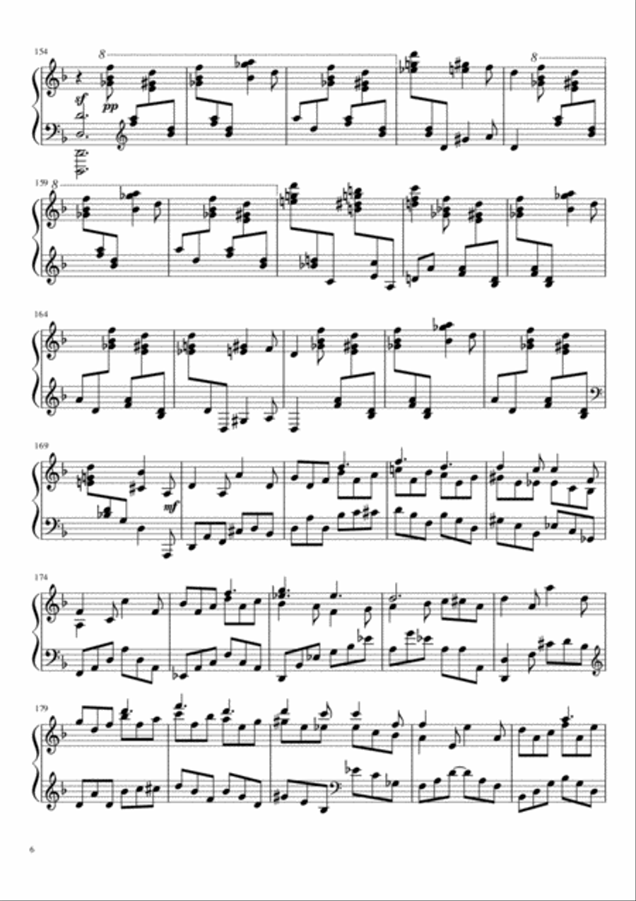 Sonate №1 (part III) Piano Solo scores gallery preview page 6