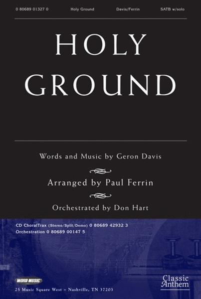 Holy Ground - CD ChoralTrax