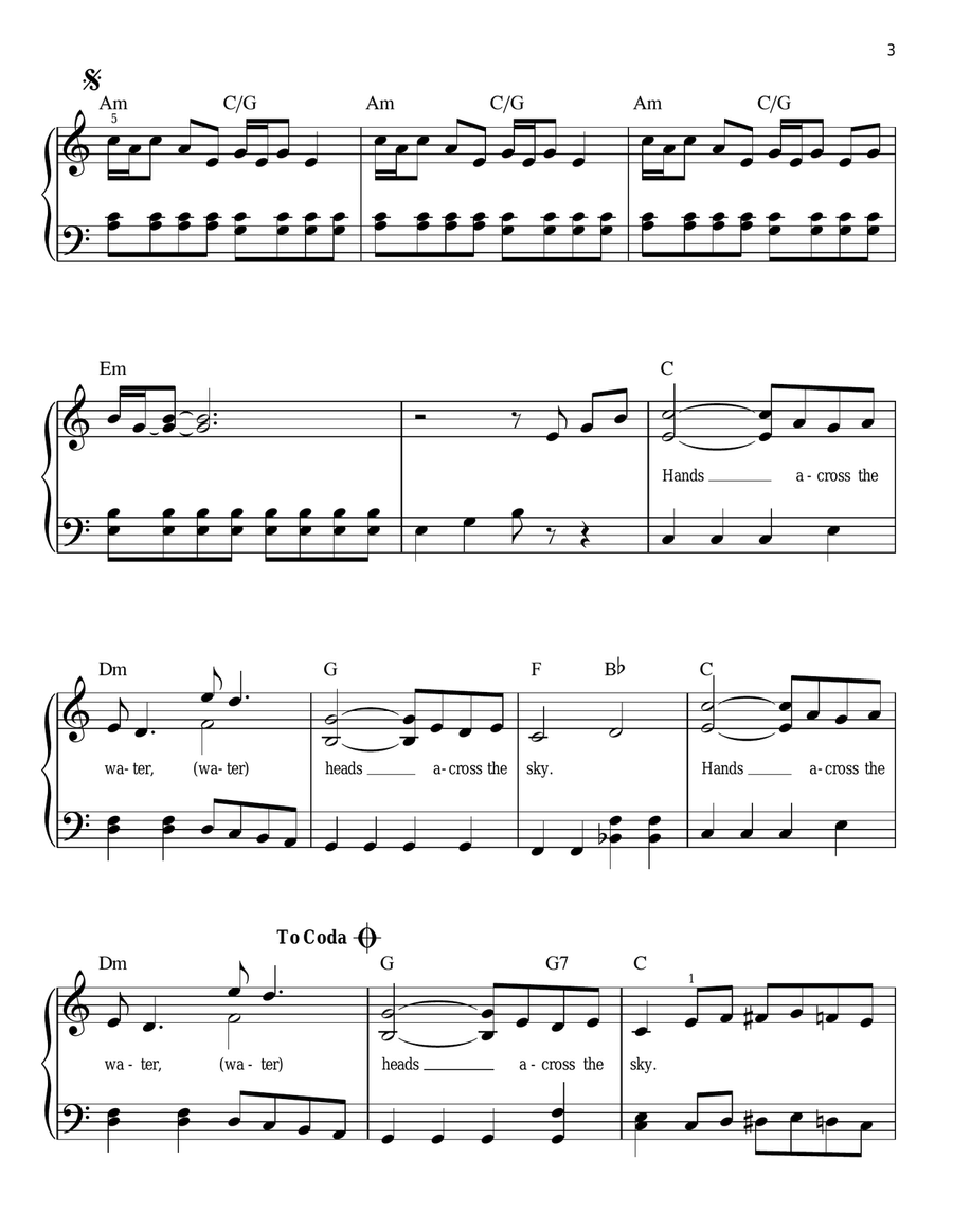 Uncle Albert/Admiral Halsey Easy Piano scores gallery preview page 3