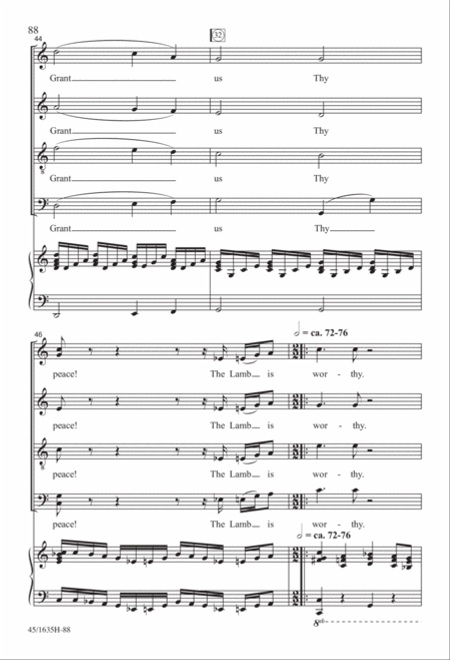Mass: A Celebration of Love and Joy 4-Part scores gallery preview page 46