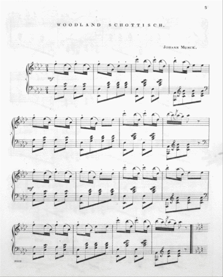 Woodland Schottisch Piano Solo scores gallery preview page 2