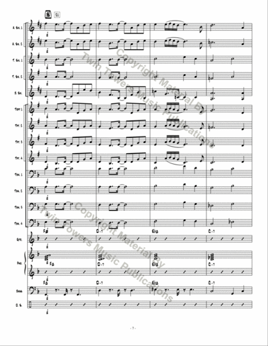 On The Road Jazz Ensemble scores gallery preview page 8