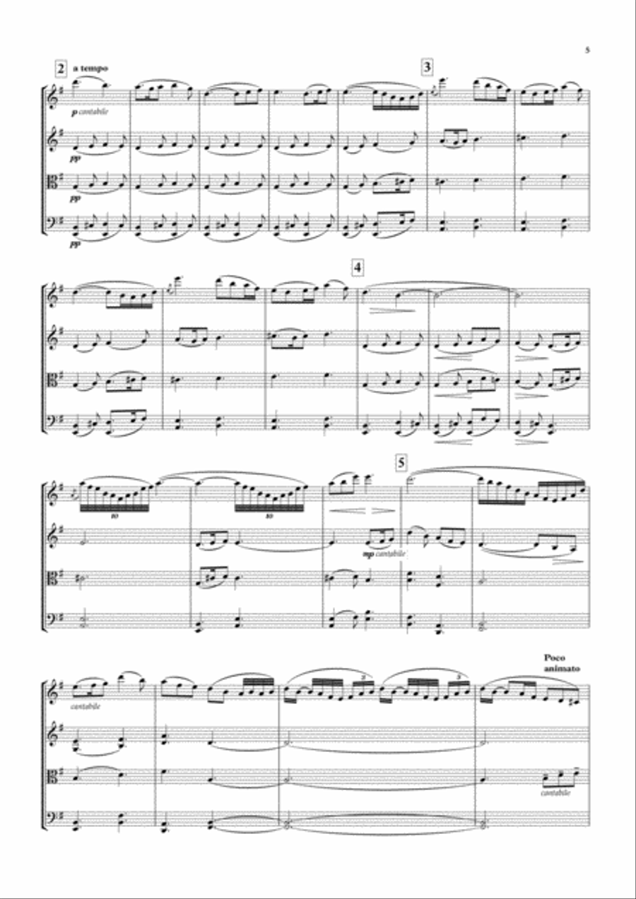 The Lark Ascending String Quartet scores gallery preview page 3