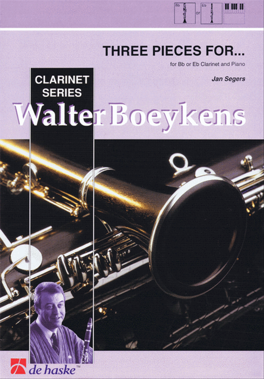 Three Pieces For B Flat E Flat Clarinet And Piano 3 Pieces E-Flat Clarinet scores gallery preview page 1