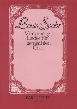 Book cover for Vierstimmige Lieder for Mixed Choir