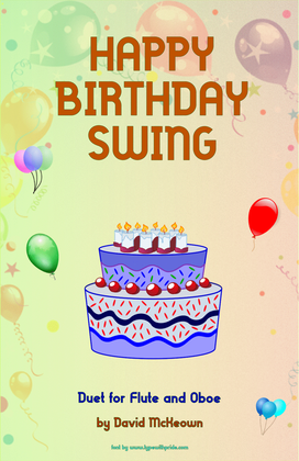 Book cover for Happy Birthday Swing, for Flute and Oboe Duet