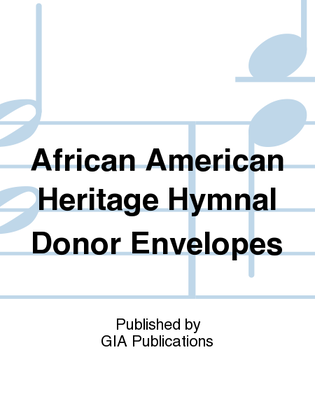 Book cover for African American Heritage Hymnal - Donor Envelopes