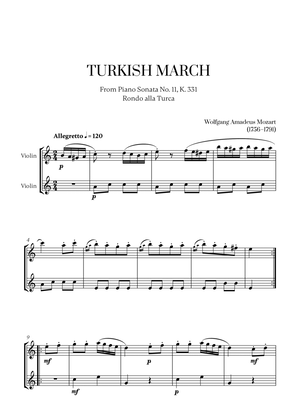 W. A. Mozart - Turkish March (Alla Turca) (for Violin Duet)