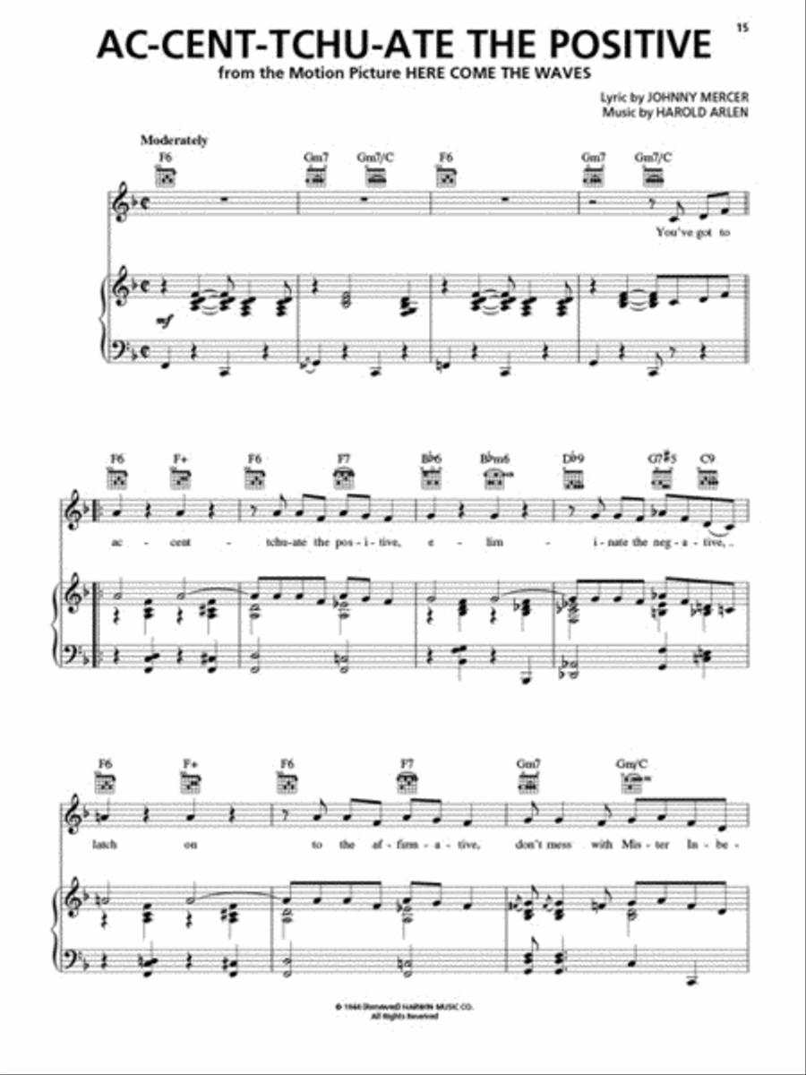 The Great American Songbook – The Composers Piano, Vocal, Guitar scores gallery preview page 3