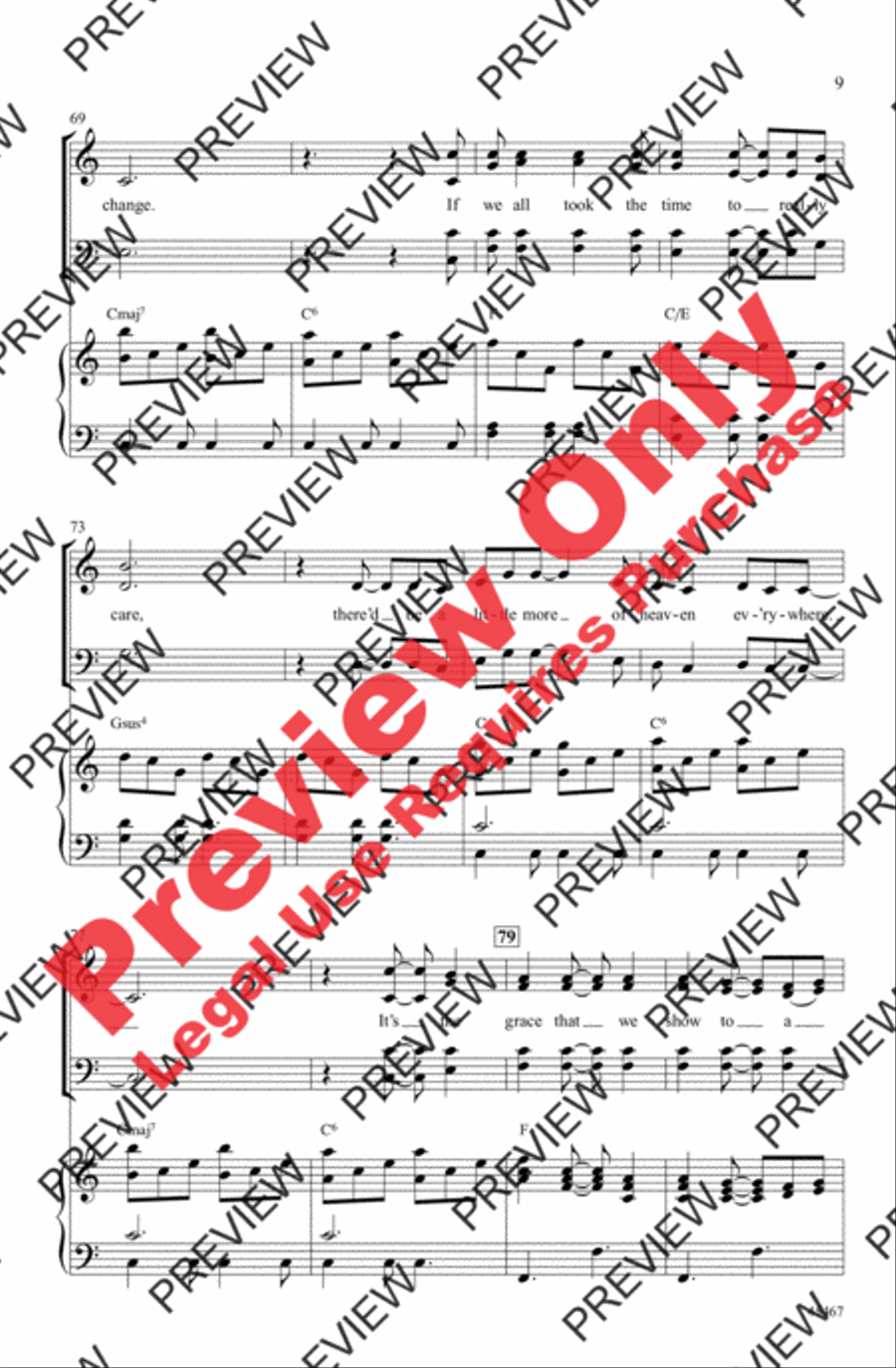 Heaven Everywhere 4-Part scores gallery preview page 8