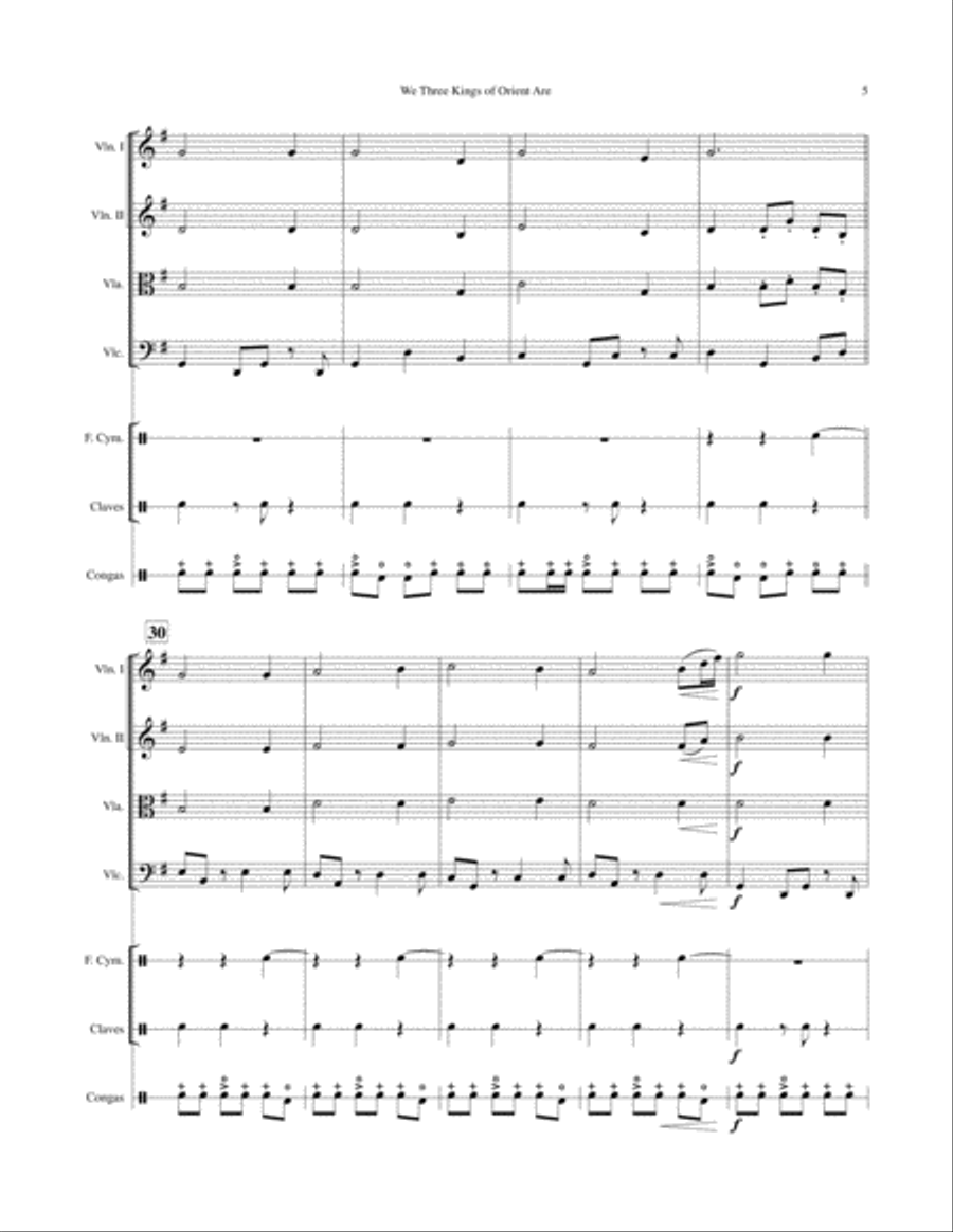We Three Kings Of Orient Are Set of Parts scores gallery preview page 5