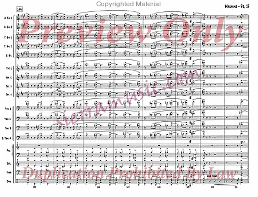 Machine Big Band scores gallery preview page 20