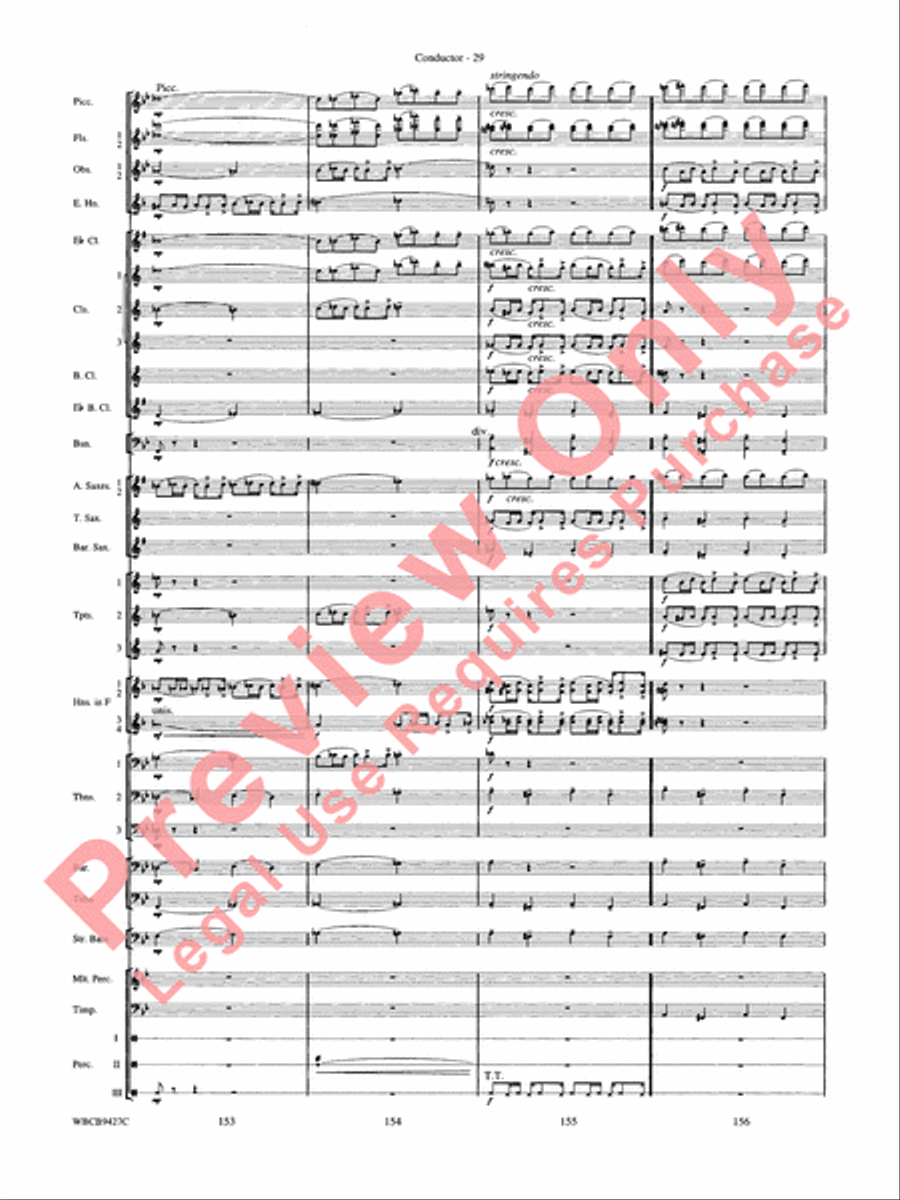 An American in Paris Concert Band scores gallery preview page 31