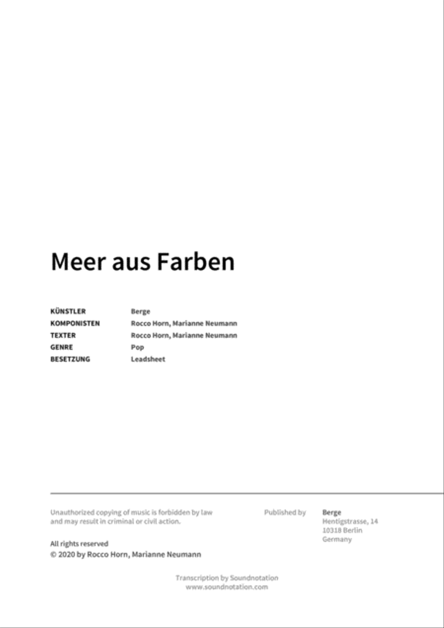 Meer aus Farben Score scores gallery preview page 2