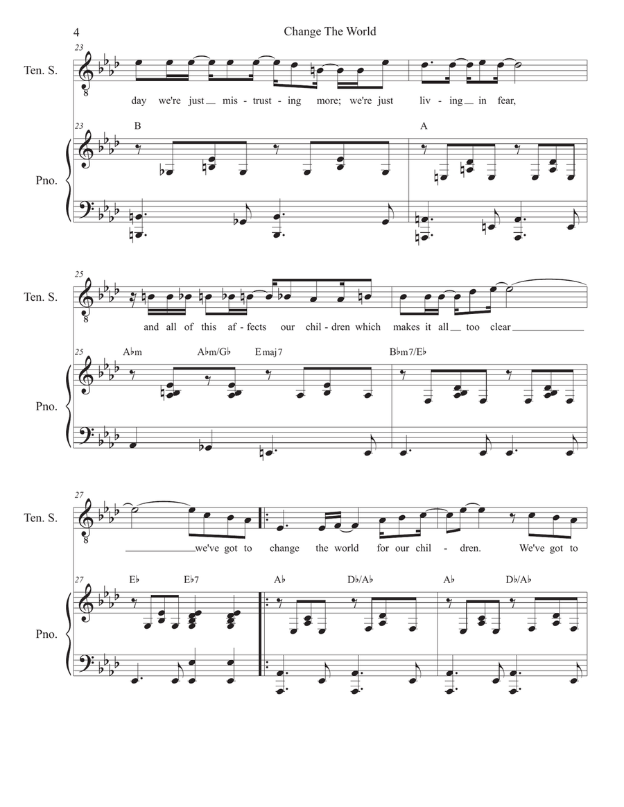 Change The World 4-Part scores gallery preview page 4