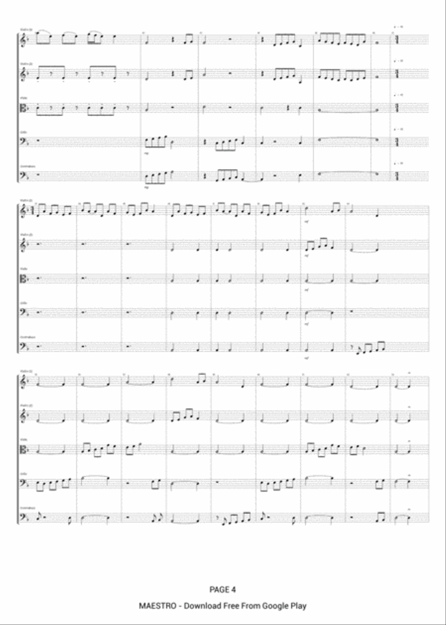 Anxiety Anxiety String Orchestra scores gallery preview page 4