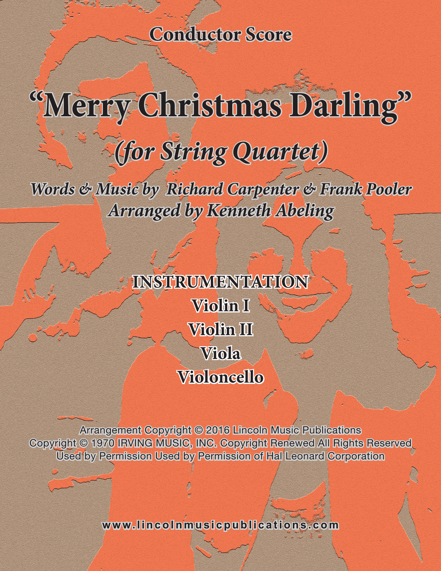 Merry Christmas, Darling String Quartet scores gallery preview page 1
