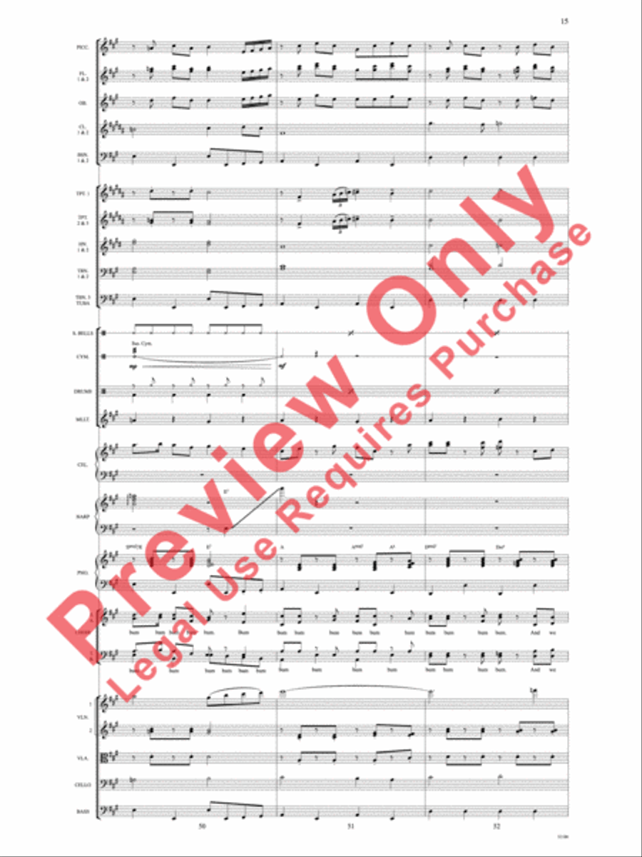 Theme from Elf Choir scores gallery preview page 16
