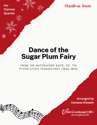 Dance of the Sugar Plum Fairy for Clarinet Quartet