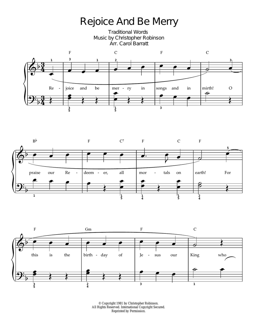 Rejoice And Be Merry