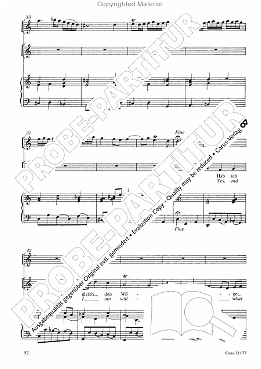 The Lord your God you shall now be loving (Du sollt Gott, deinen Herren, lieben) 4-Part scores gallery preview page 53