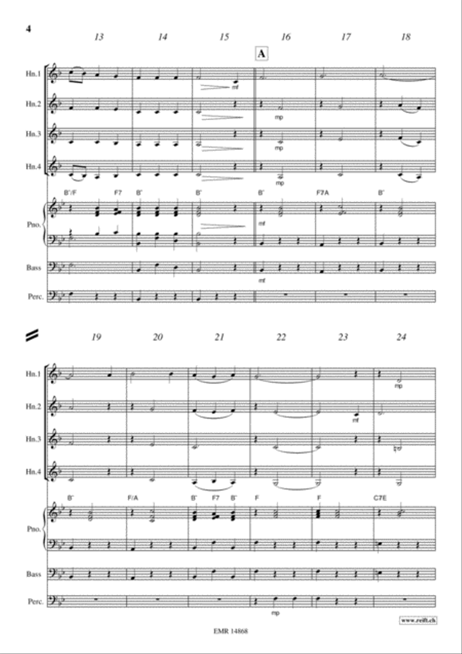 Plaisir d'Amour Horn scores gallery preview page 4