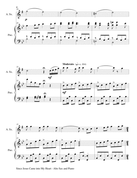 GOSPEL HYMN SUITE (For Alto Sax & Piano with Score & Alto Sax Part) image number null