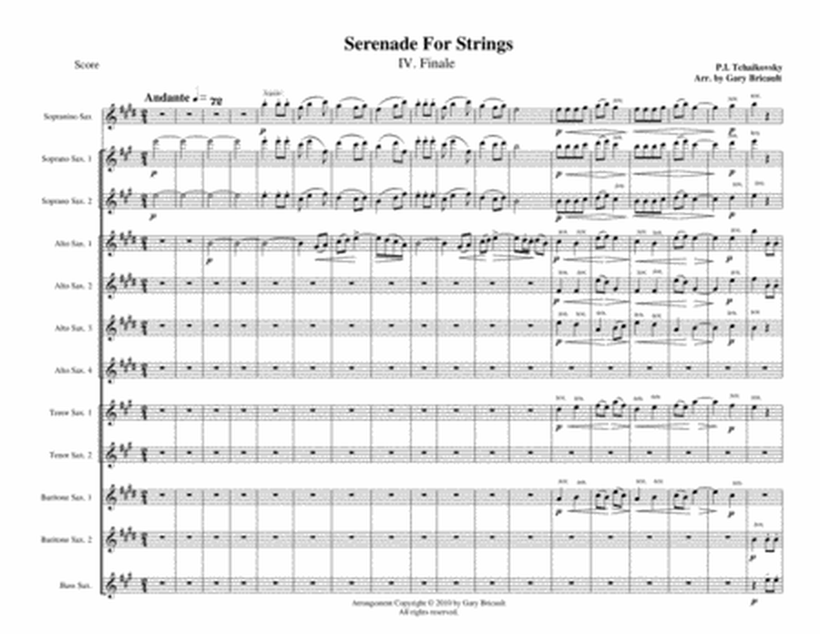 IV. Finale from Serenade For Strings image number null