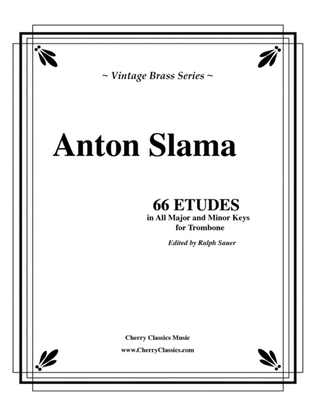 Book cover for 66 Etudes in all Major and Minor Keys for Trombone