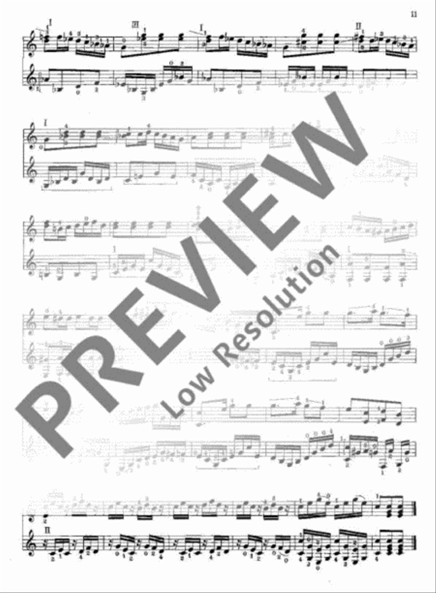 12 Duos Classical Guitar scores gallery preview page 12