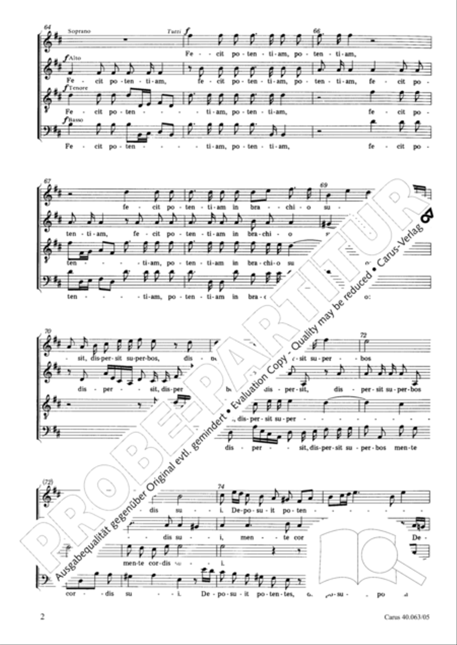 Magnificat in D Magnificat in D SA scores gallery preview page 3