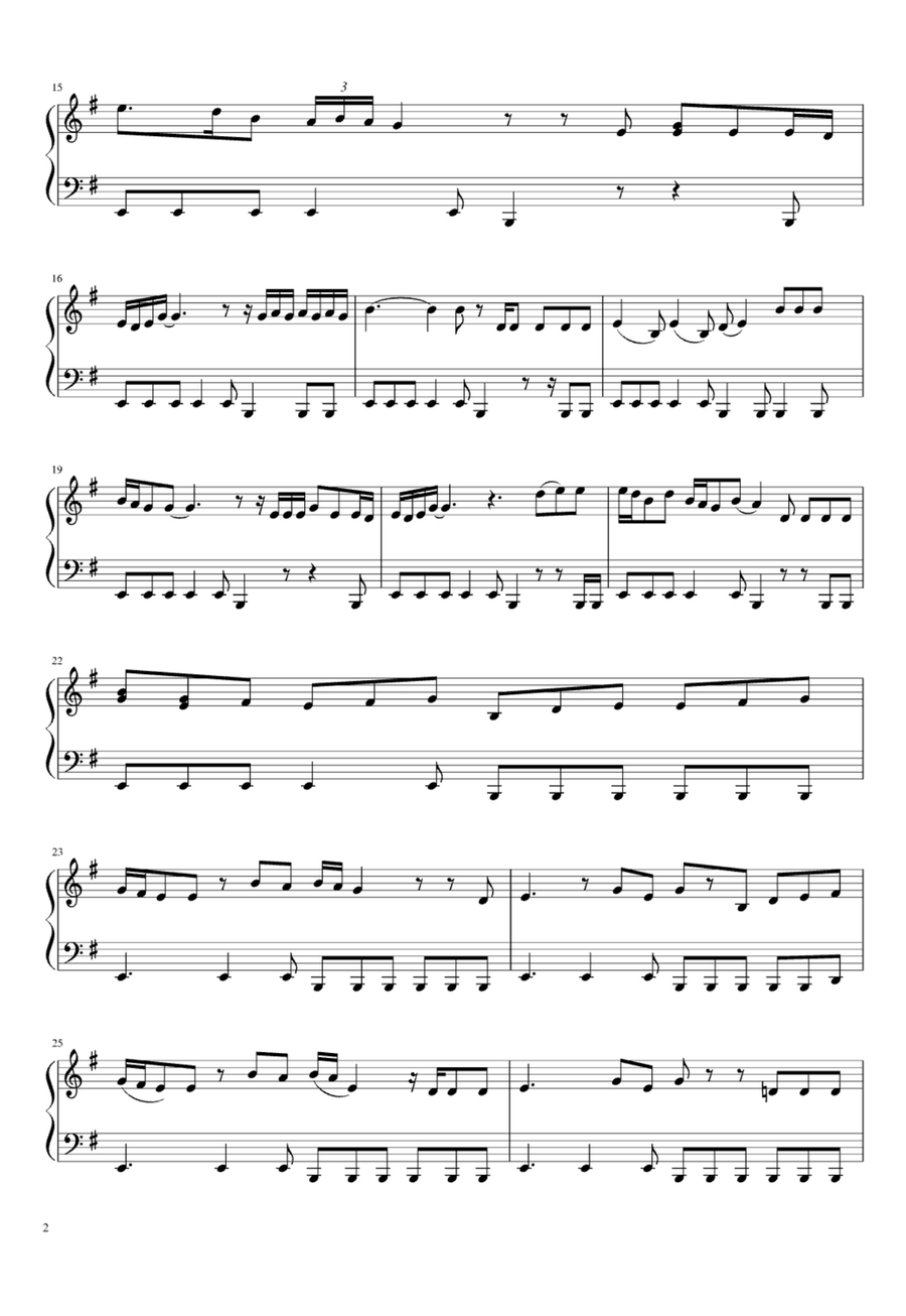 Fallin' Easy Piano scores gallery preview page 2