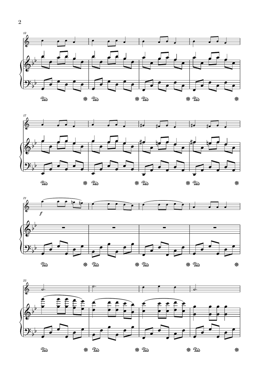 Carol of the Bells (for Clarinet and Piano) Small Ensemble scores gallery preview page 2