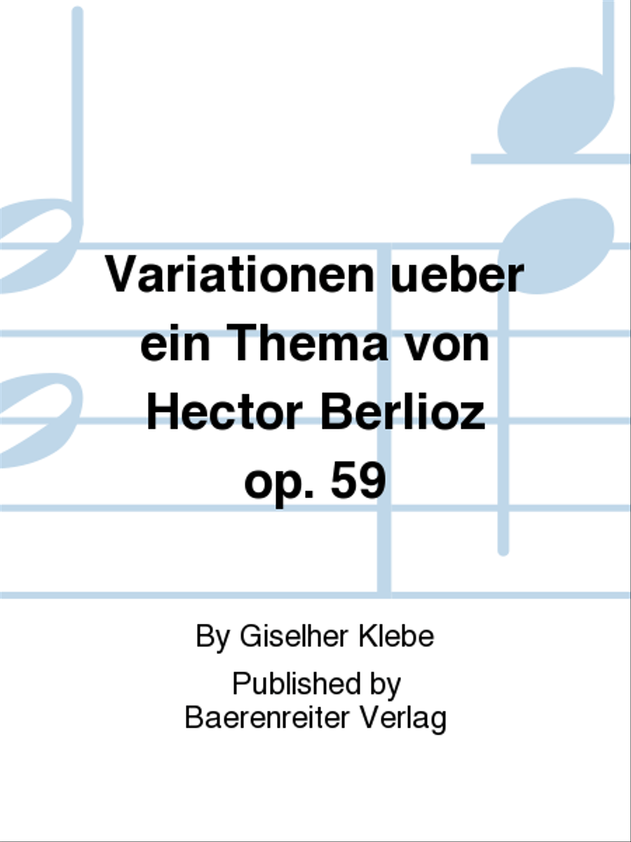 Variationen ueber ein Thema von Hector Berlioz op. 59 Organ scores gallery preview page 1