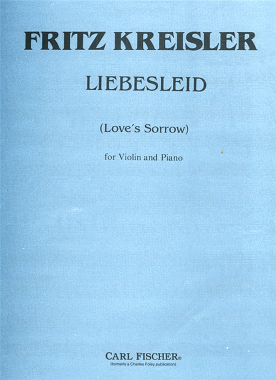 Liebesleid Violin Solo scores gallery preview page 1
