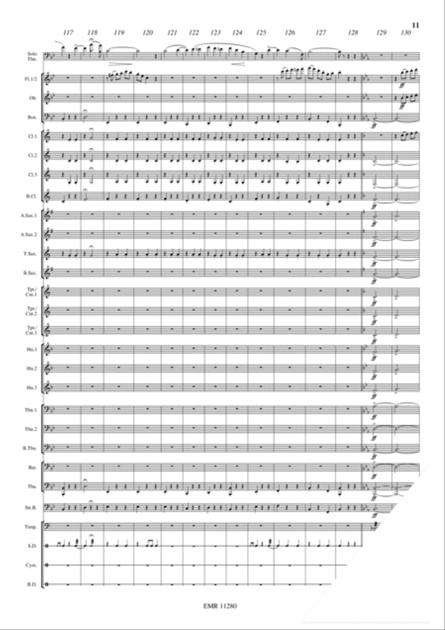 Thoughts Of Love Concert Band scores gallery preview page 11