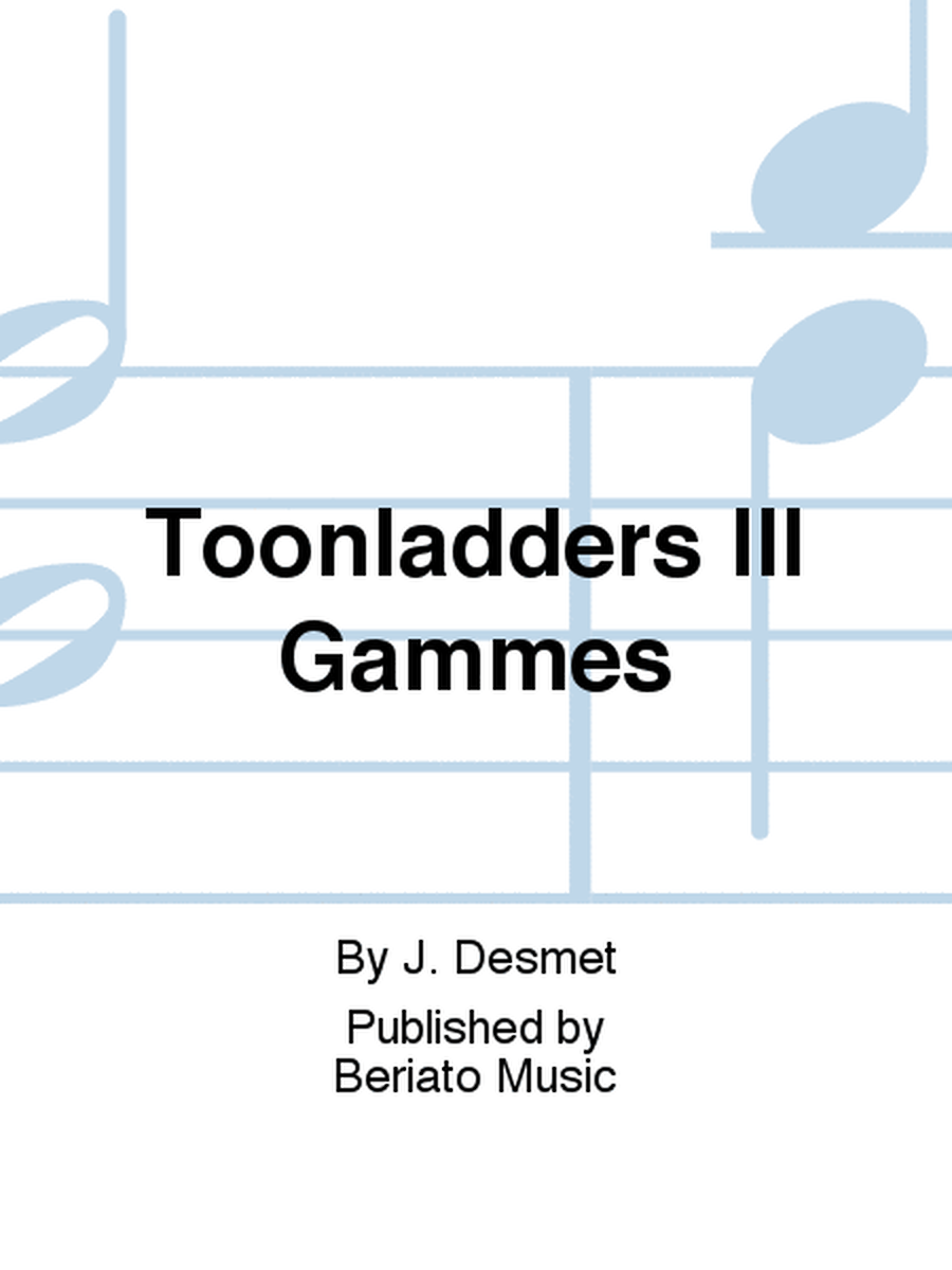 Toonladders III Gammes