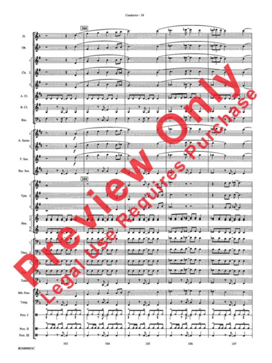 Overture de Argentina Overture de Argentina Concert Band scores gallery preview page 26