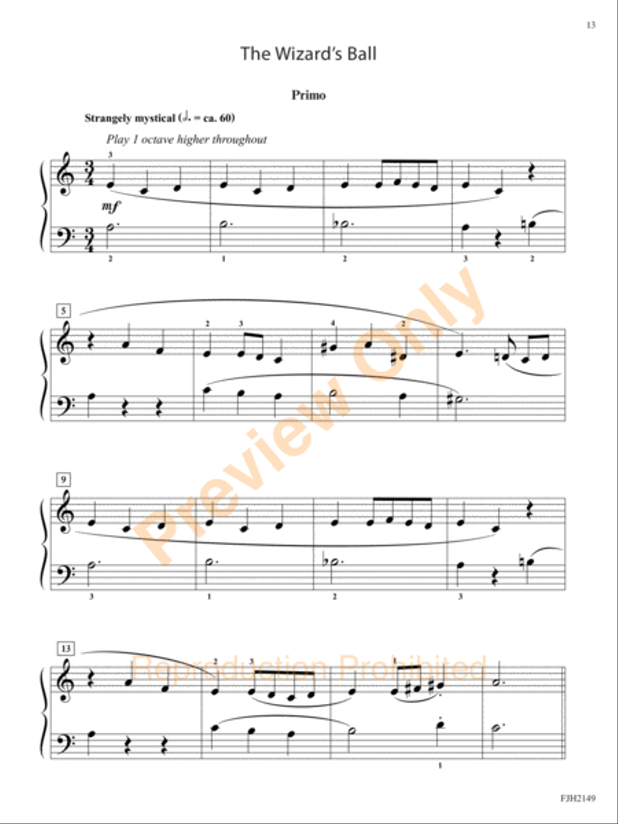 Two To Play (NFMC) Easy Piano scores gallery preview page 4