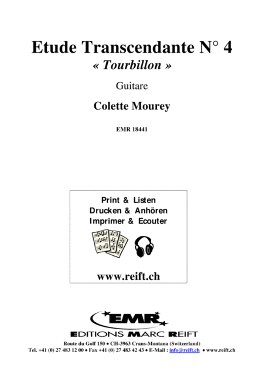 Etude Transcendante No. 4 Classical Guitar scores gallery preview page 2