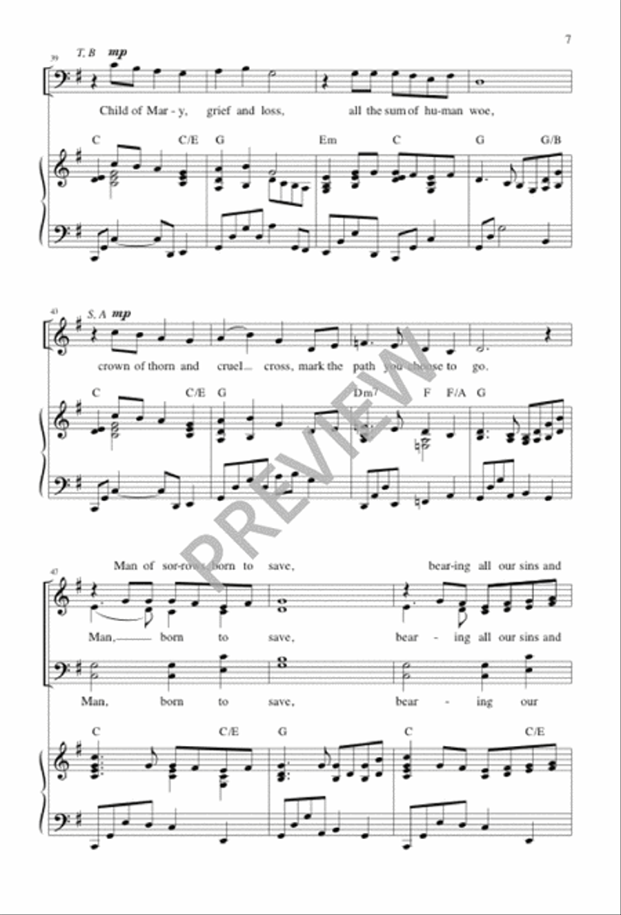 Child of Mary 4-Part scores gallery preview page 7