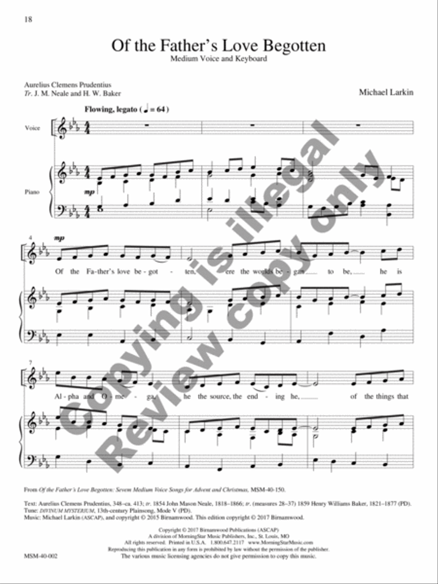Seasons and Celebrations (Winter) Medium Voice scores gallery preview page 50