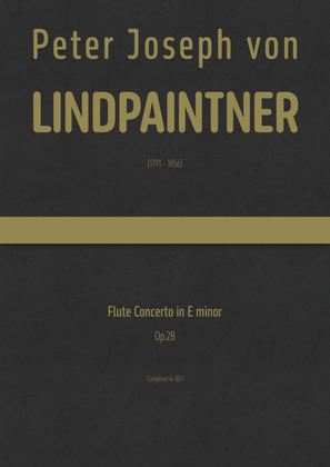 Lindpaintner - Flute Concerto in E minor, Op.28